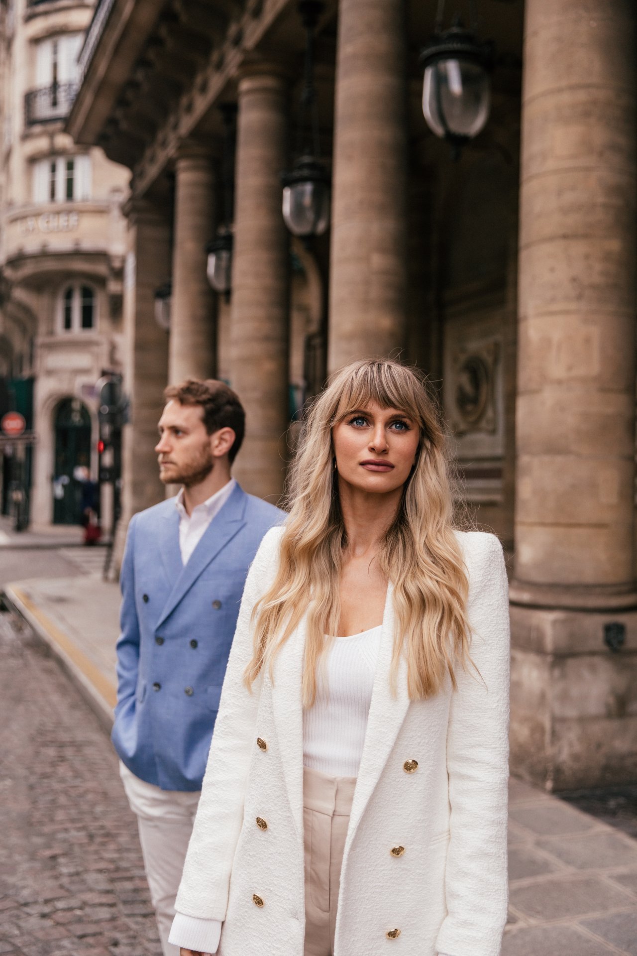 Editorial wedding photography in Paris, France — couple portrait